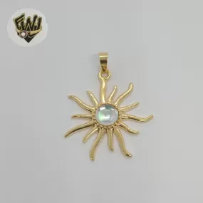 (1-2443-1) Gold Laminate - Sun Pendant - BGF