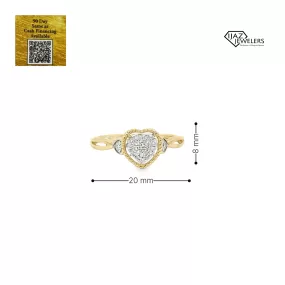 10K Gold 0.12 CTW Diamond Ladies Ring