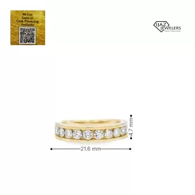 14K Gold 1.00 CTW Diamond Ladies Band