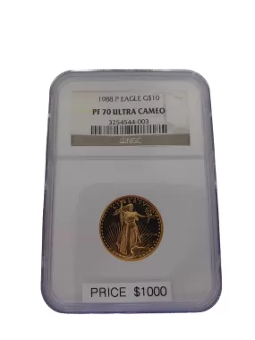 1988 P Gold Eagle PF70 Ultra Cameo