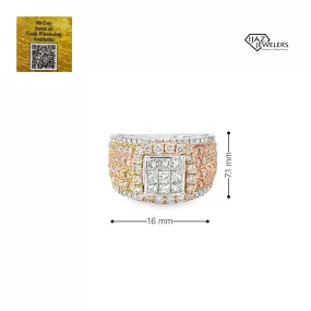 19K Gold Two Tone 1.98 CTW Diamond Ring