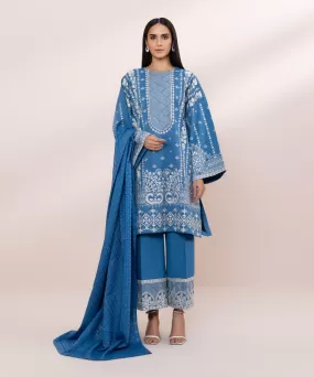 3 Piece - Embroidered Lawn Suit