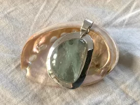 Aquamarine Medea Pendant - Freeform