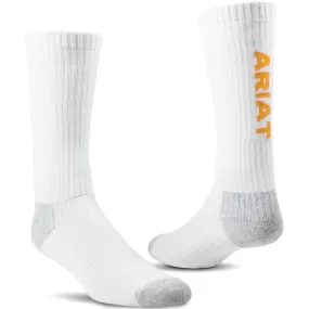 Ariat Work Premium Cotton Mid-Calf Socks - 3 Pack