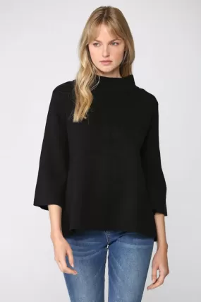 Mock Neck in Black - FINAL SALE