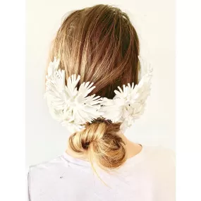 Murley & Co Dahlia Ponytail Cage White