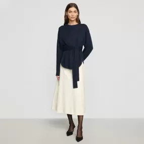 Nara Tie-Front Knit Sweater