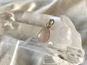 Rose Quartz Akoni Pendant - XSmall Teardrop