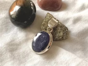 Tanzanite Ansley Pendant - XLarge Oval (Faceted)