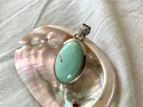 Variscite Ari Pendant - Medium Oval A